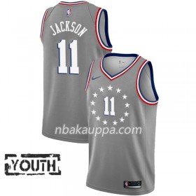 Philadelphia 76ers Demetrius Jackson 11 2018-19 Nike City Edition Harmaa Pelipaidat Swingman - Lasten
